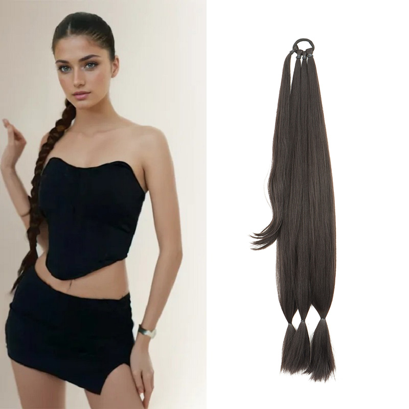 Hair Bundles - 30Inch Synthetic Long Braided Ponytail Hair