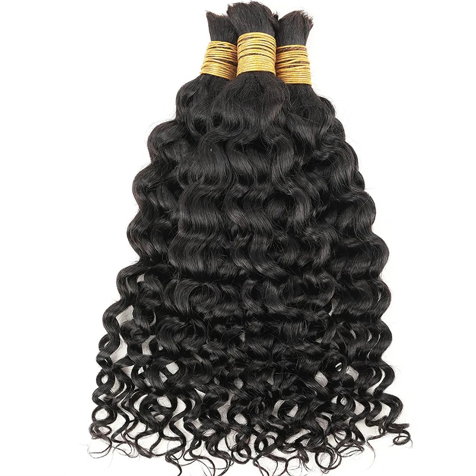 Water Wave Human Braiding Hair - огляд і ціна Water Wave Bulk Human Hair For Braiding