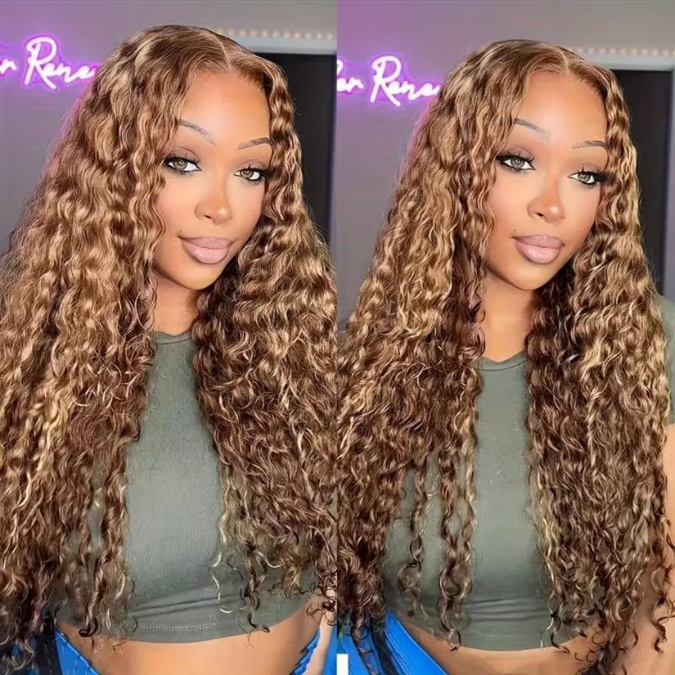 427 Highlight Ombre Wig Human  - огляд і ціна Hd Lace Frontal Wig Human Hair Pre Plucked