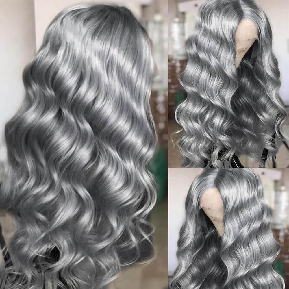 Cosplay Body Wave Silver Grey  - огляд і ціна 613 Blonde Body Wave Lace Front Wig