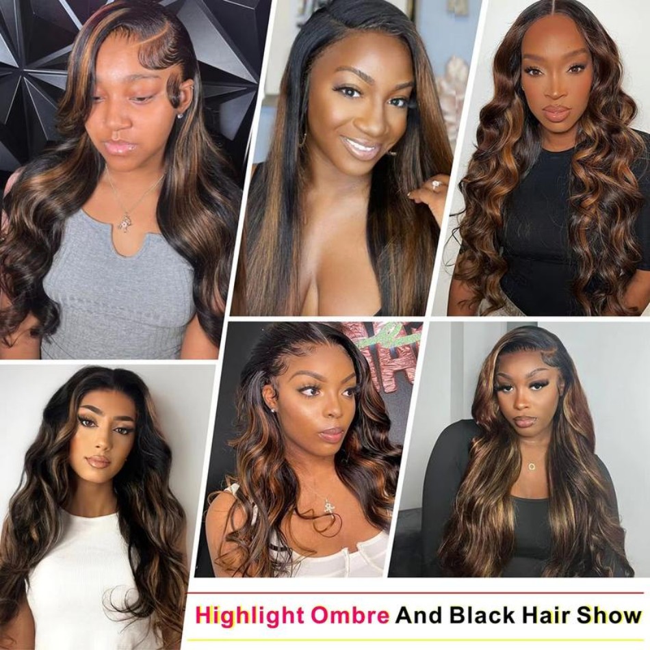 P1B30 Highlight Ombre Body Wav - огляд і ціна Human Hair Wigs