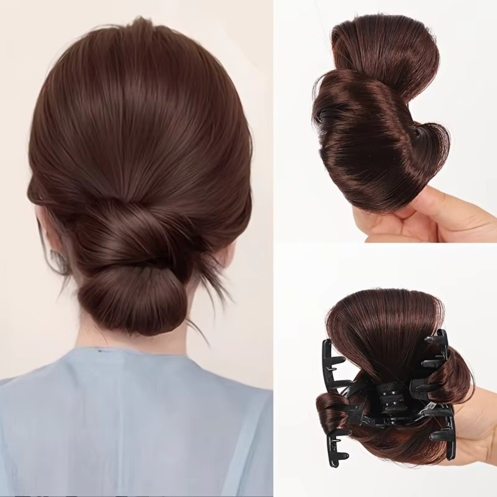Naturally Synthetic Hair Bun W - огляд і ціна Claw Clip Messy Bun Hair Piece