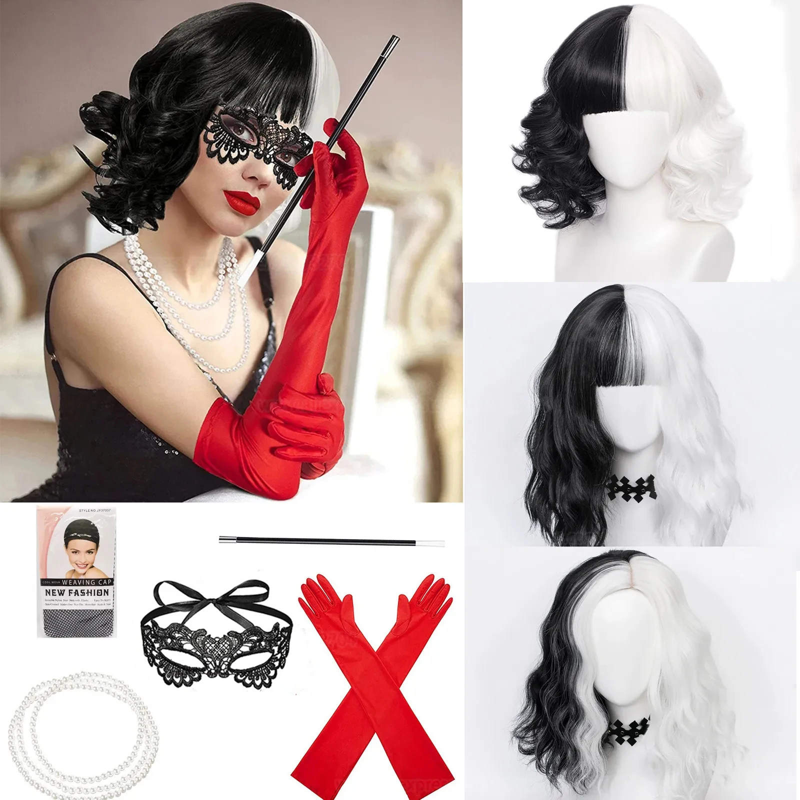 Convention Anime Cruella de Vi - огляд і ціна Synthetic Braided Wigs For Black Women