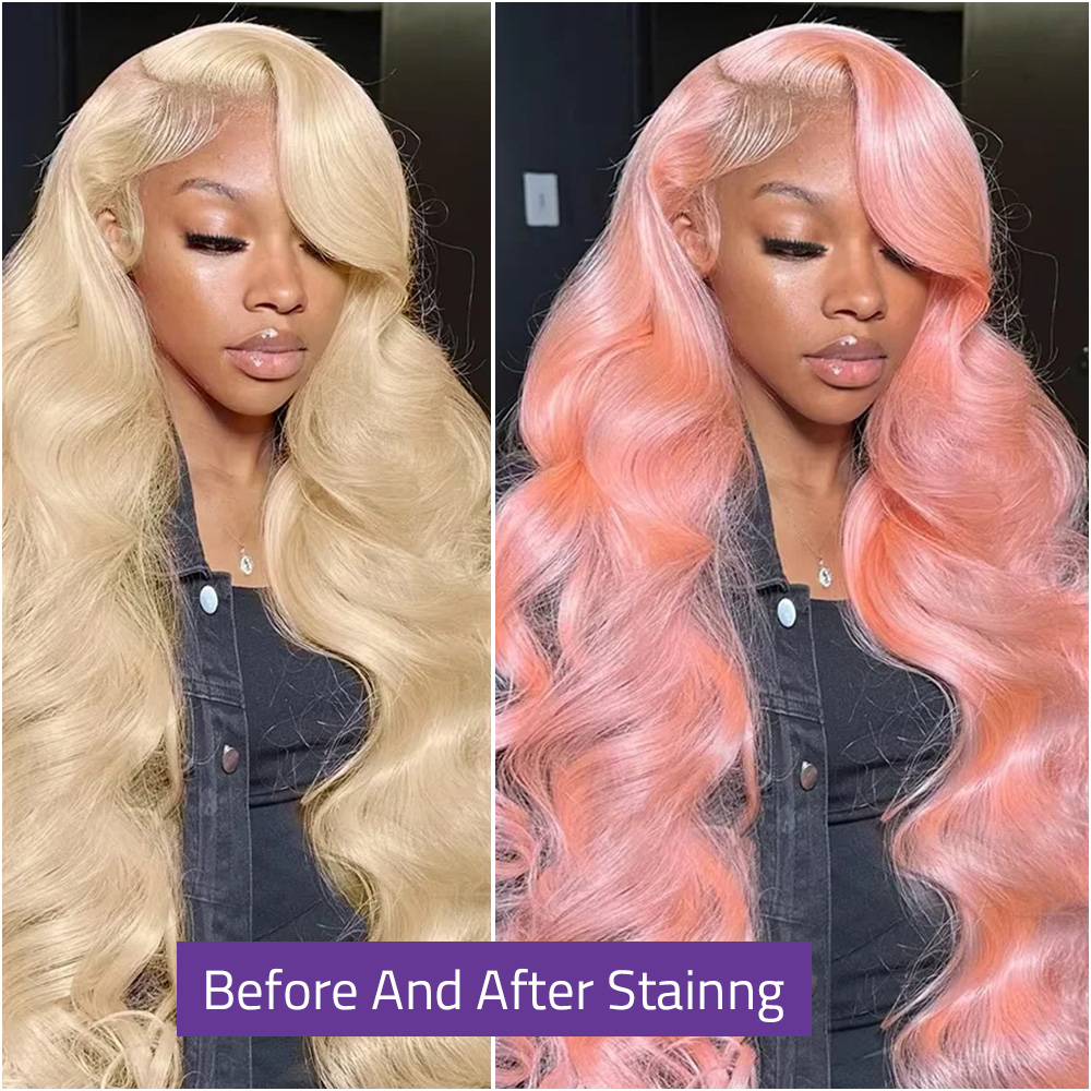 613 13x6 HD Transparent Lace F - огляд і ціна 613 Blonde Body Wave Lace Front Wig