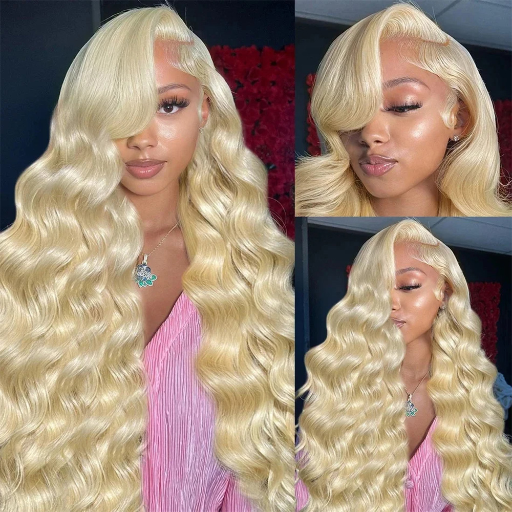 613 13x6 HD Transparent Lace F - огляд і ціна 613 Blonde Body Wave Lace Front Wig