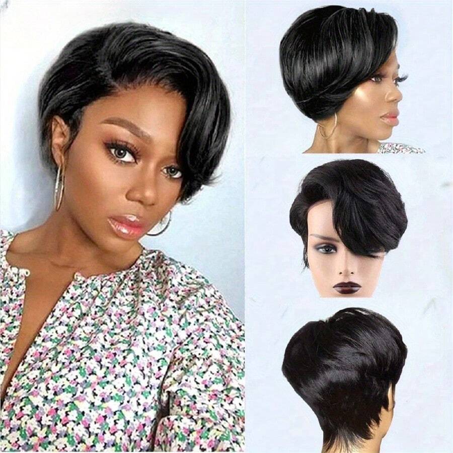 Short Cheap Wholesale Pixie Cu - огляд і ціна Short Pixie Cut Wig Human Hair Cheap