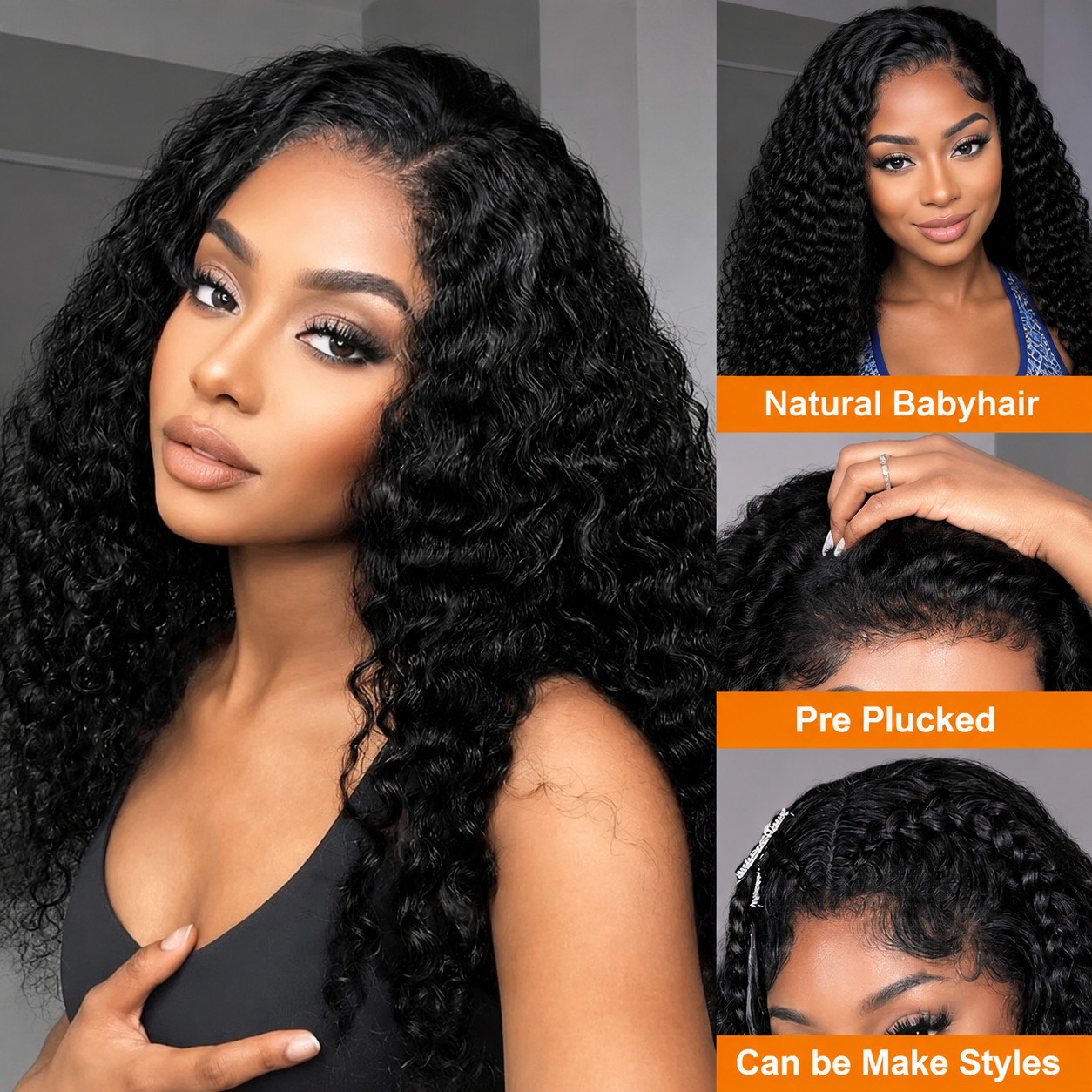 Ultra Fitted 250% Curly Wigs H - огляд і ціна Hd Lace Frontal Wig Human Hair Pre Plucked