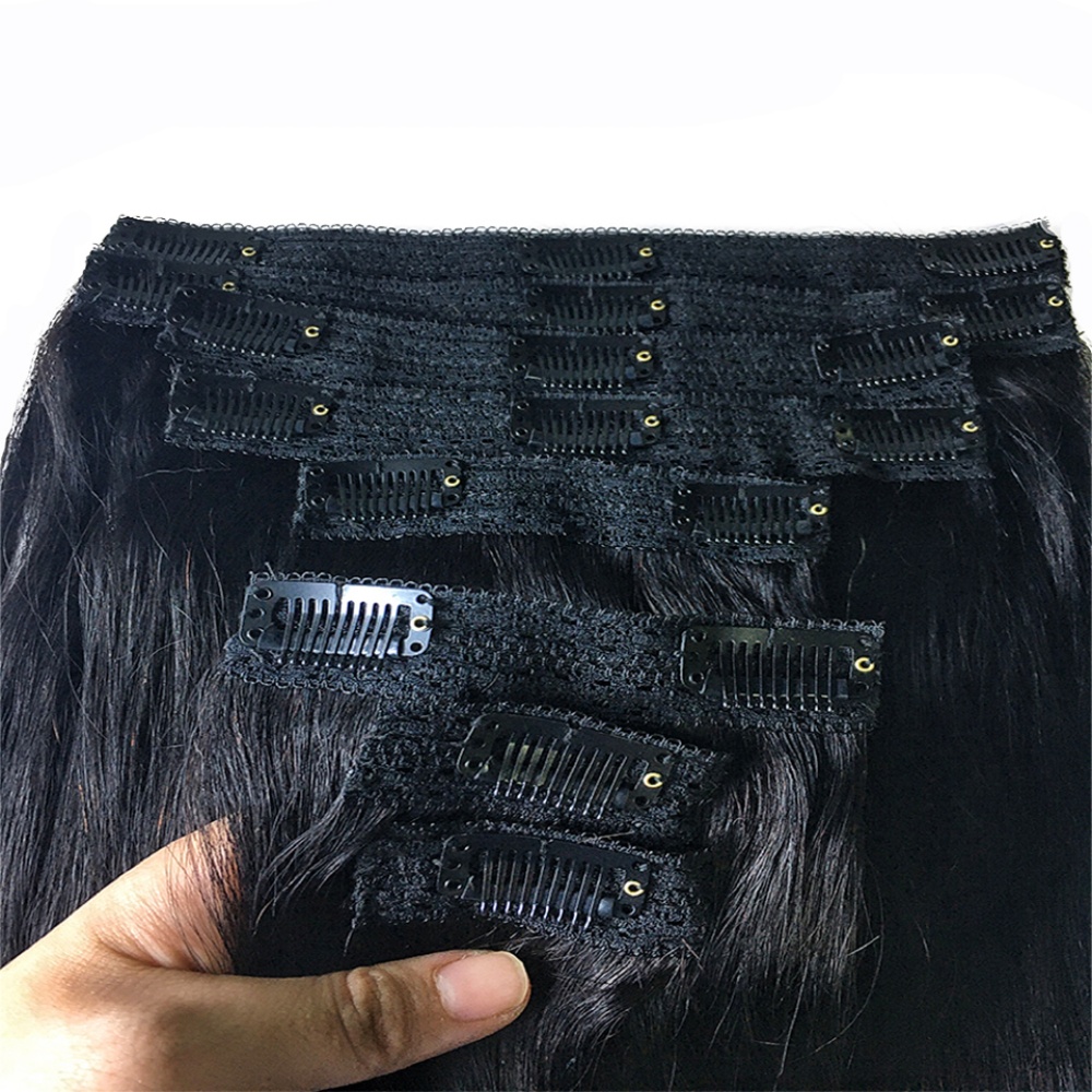 Natural Straight Clip In Human - огляд і ціна Seamless Clip In Hair Extensions Human Hair