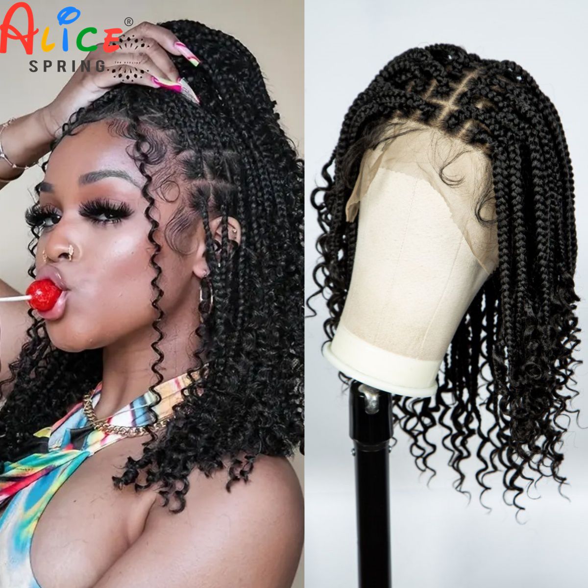 Knotless Box Braided Wigs with - огляд і ціна Synthetic Braided Wigs For Black Women