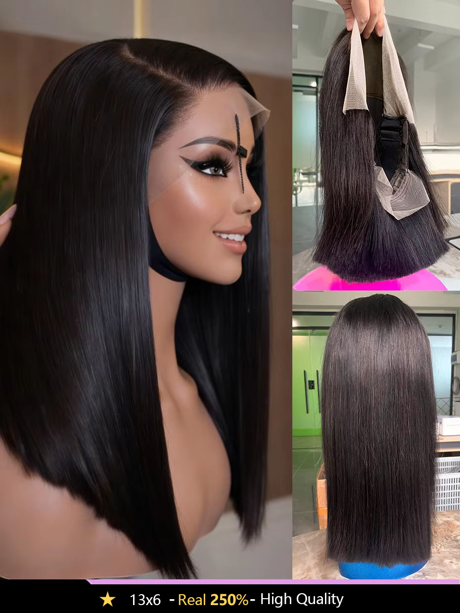 13x4 Lace Frontal 100% Human H - огляд і ціна Glueless Wear And Go Human Hair Wig