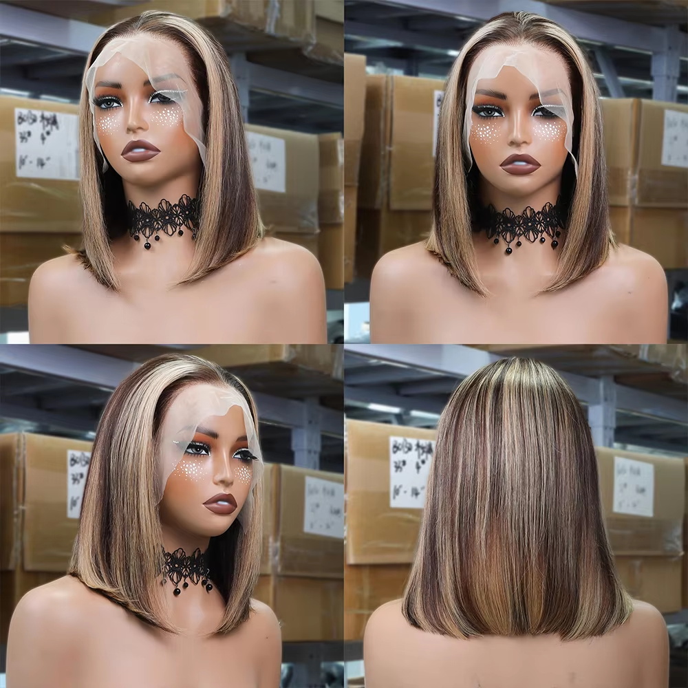 Honey Blonde Bob Wigs Human Ha - огляд і ціна Glueless Wear And Go Human Hair Wig