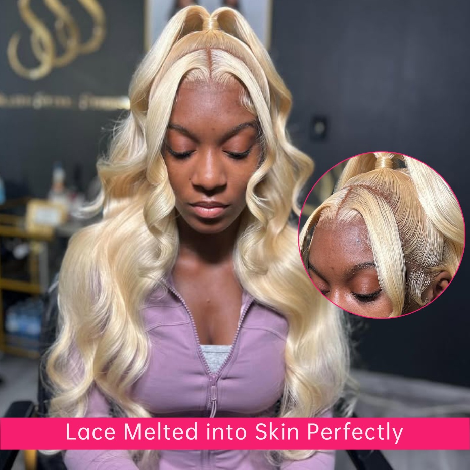 613 Colored Body Wave Human Ha - огляд і ціна 613 Blonde Body Wave Lace Front Wig