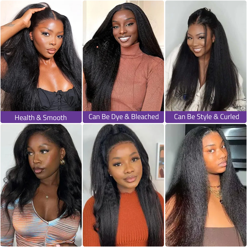 Kinky Yaki Straight Human Hair - огляд і ціна Glueless Wear And Go Human Hair Wig