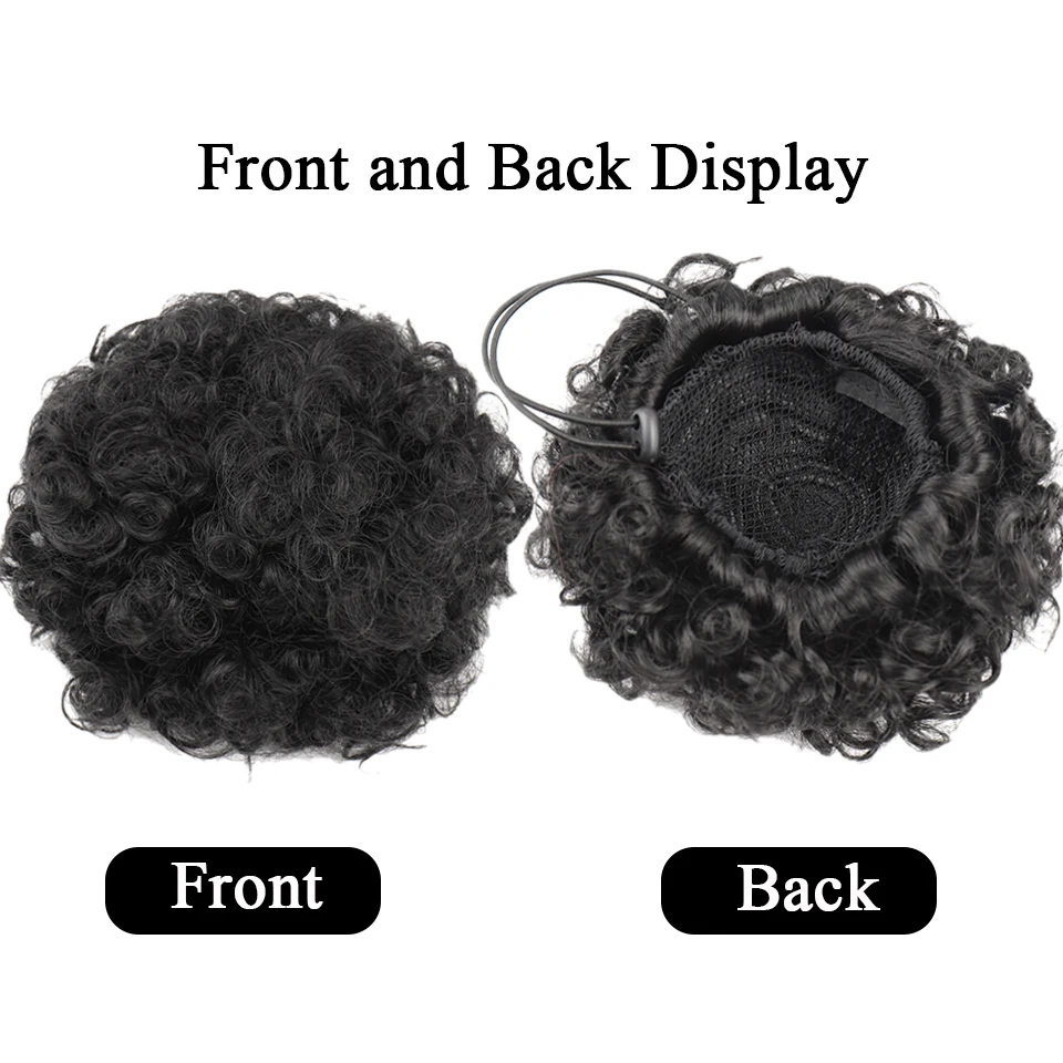Afro Puff Drawstring Ponytail  - огляд і ціна Drawstring Afro Curly Puff Ponytail