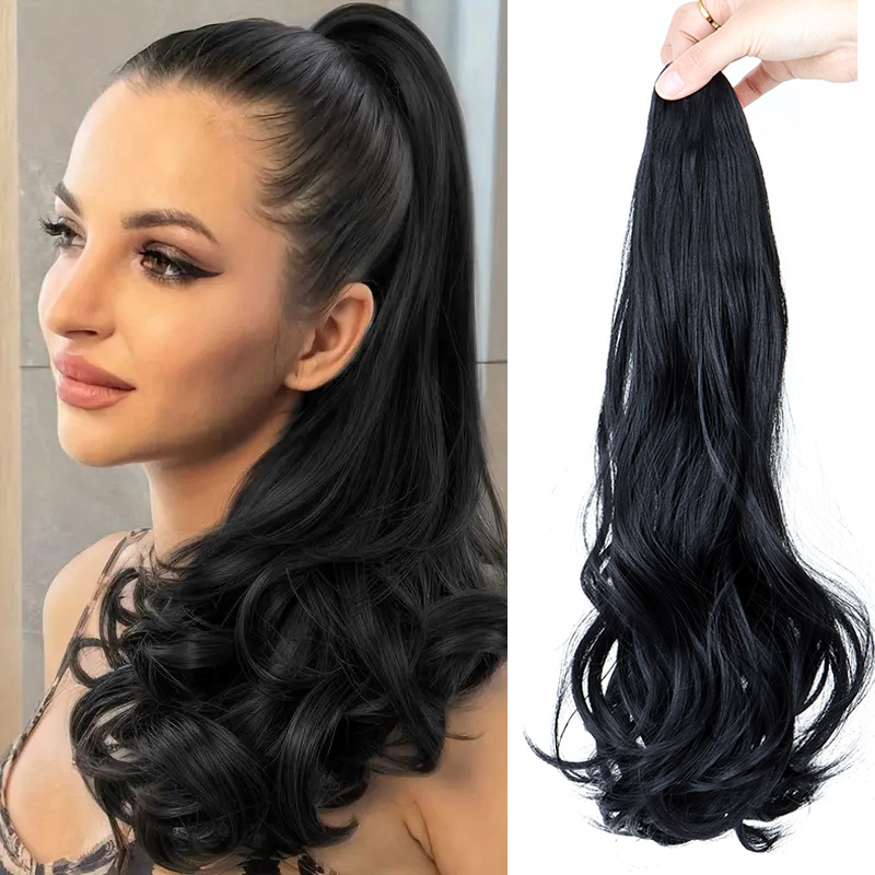 Synthetic Long Curly Ponytail  - огляд і ціна Synthetic Braided Wigs For Black Women