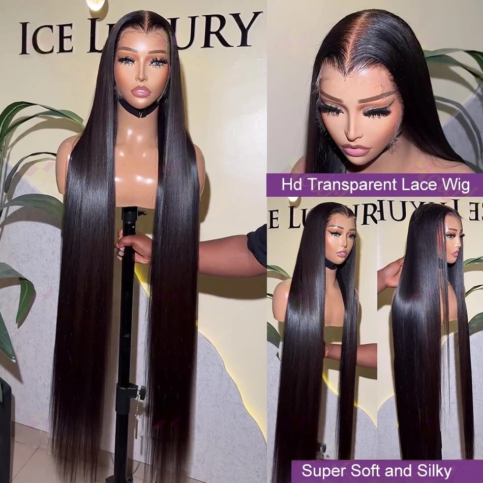 40 Inch Straight Human Hair Wi - огляд і ціна Hd Lace Frontal Wig Human Hair Pre Plucked