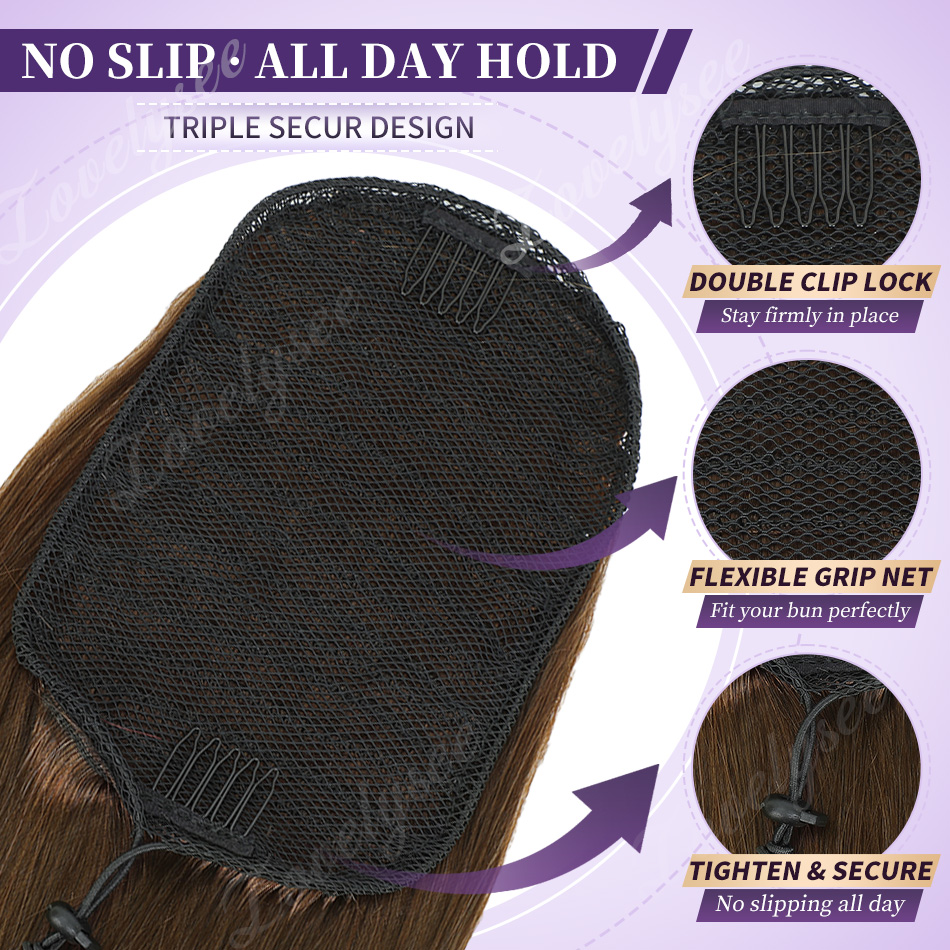 14-18Inch Short Drawstring Pon - огляд і ціна Seamless Clip In Hair Extensions Human Hair