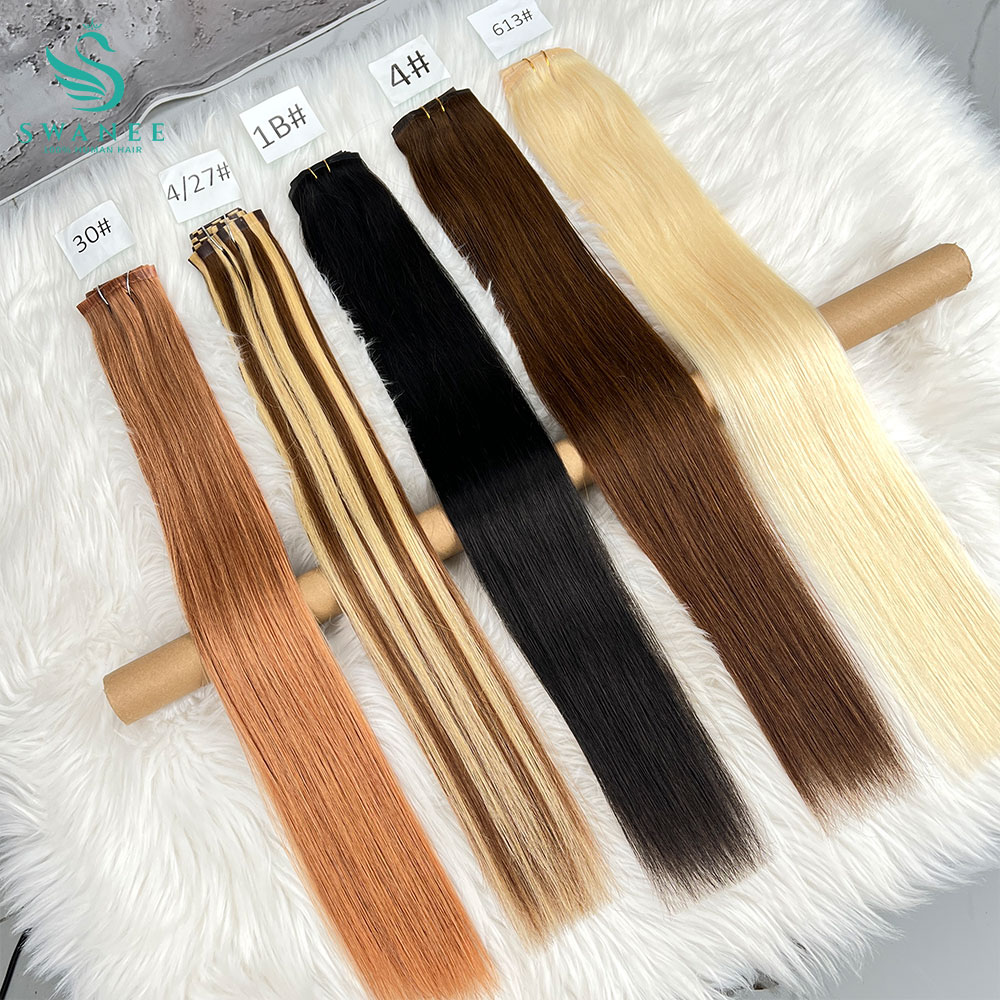 Clip in Hair Extensions Real N - огляд і ціна Seamless Clip In Hair Extensions Human Hair