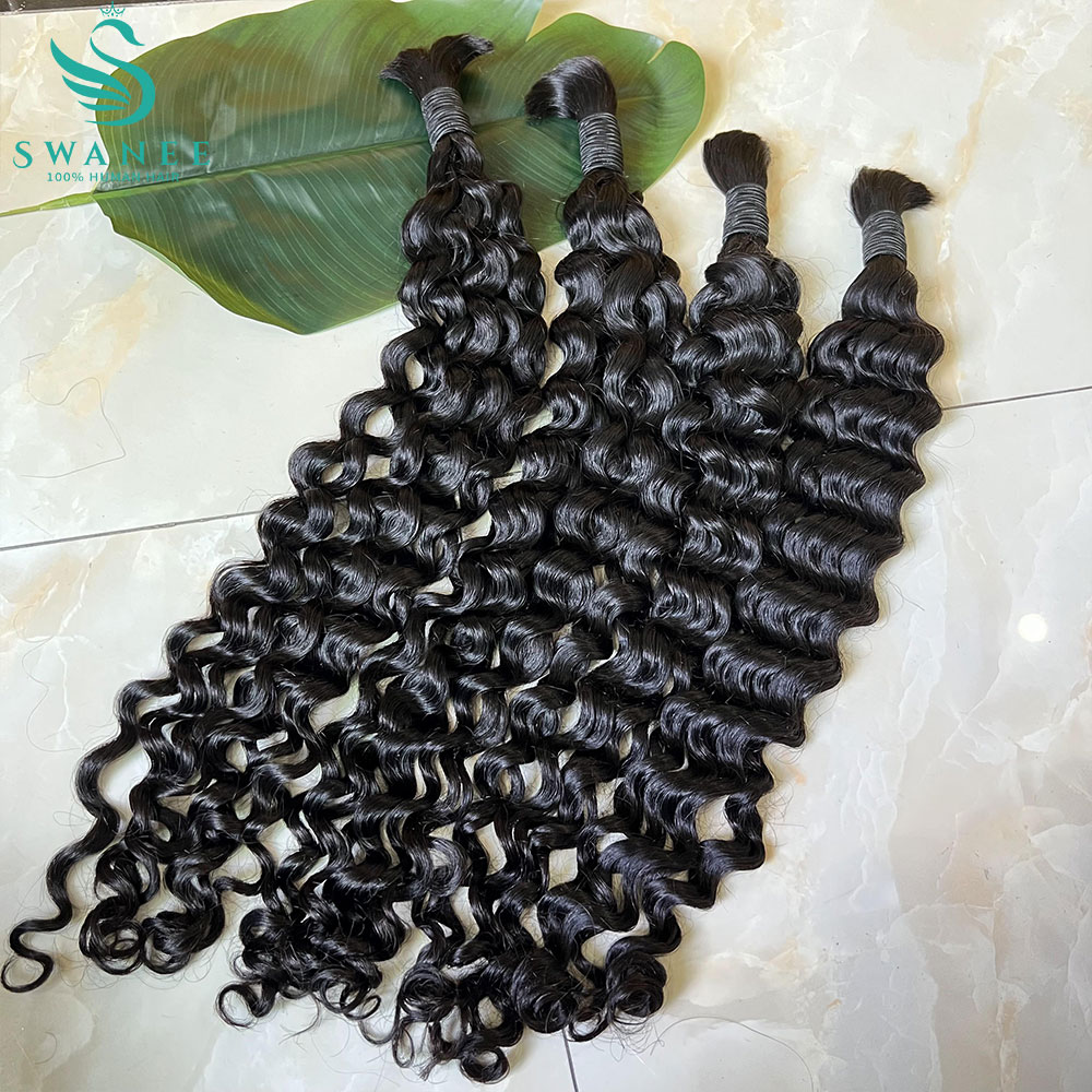 Water Wave 100% Human Hair Bul - огляд і ціна Water Wave Bulk Human Hair For Braiding