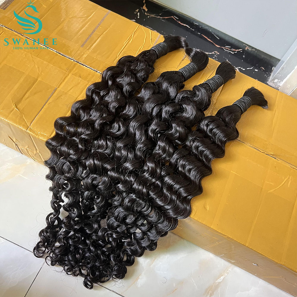 Water Wave 100% Human Hair Bul - огляд і ціна Water Wave Bulk Human Hair For Braiding