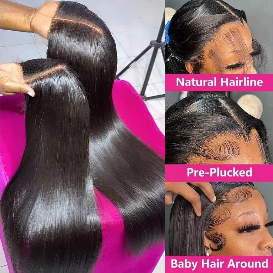 36 38 Inch 13x6 HD Transparent - огляд і ціна Glueless Wear And Go Human Hair Wig