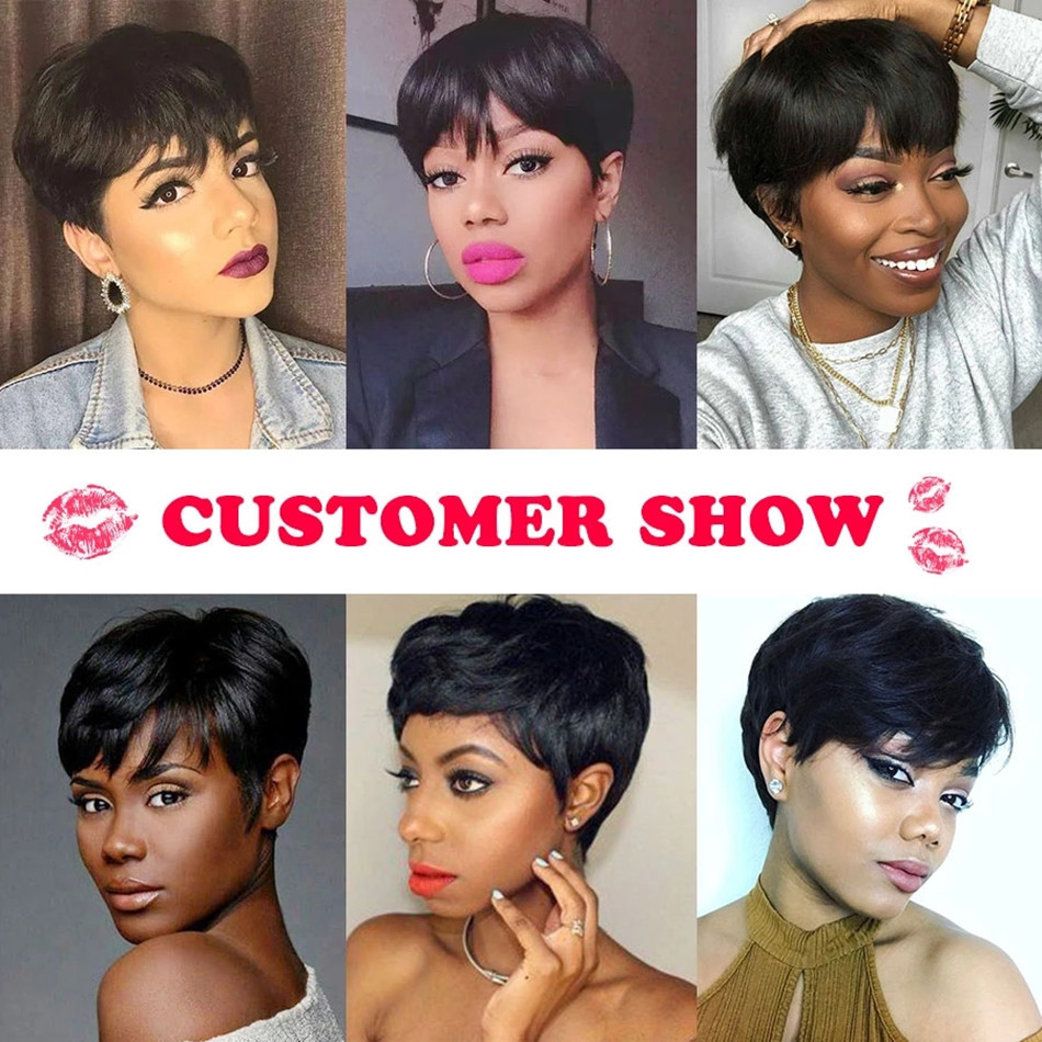 Short Pixie Cut Wig Human Hair - огляд і ціна Short Pixie Cut Wig Human Hair Cheap