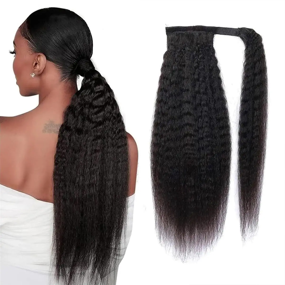 100g Kinky Straight Human Hair - огляд і ціна Seamless Clip In Hair Extensions Human Hair
