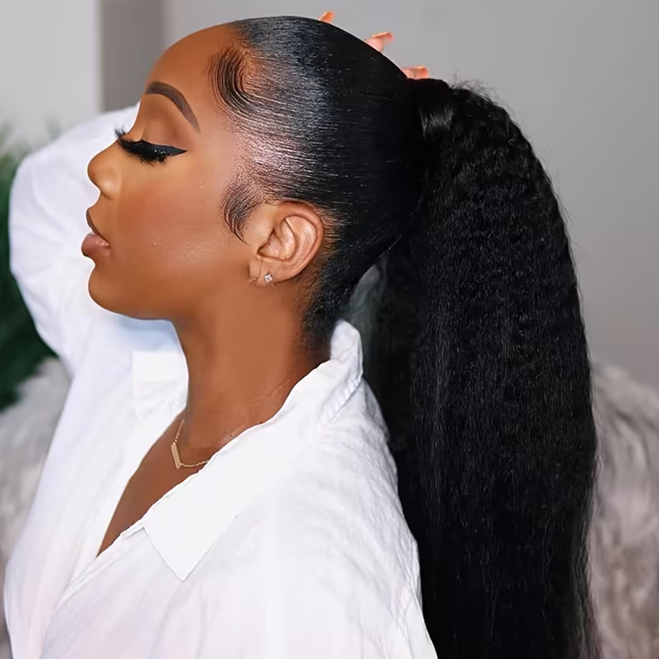 100g Kinky Straight Human Hair - огляд і ціна Seamless Clip In Hair Extensions Human Hair
