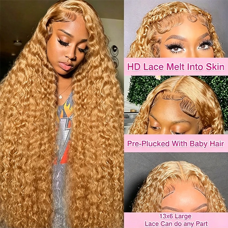 34 38Inch Honey Blonde Wig Hum - огляд і ціна Hd Lace Frontal Wig Human Hair Pre Plucked