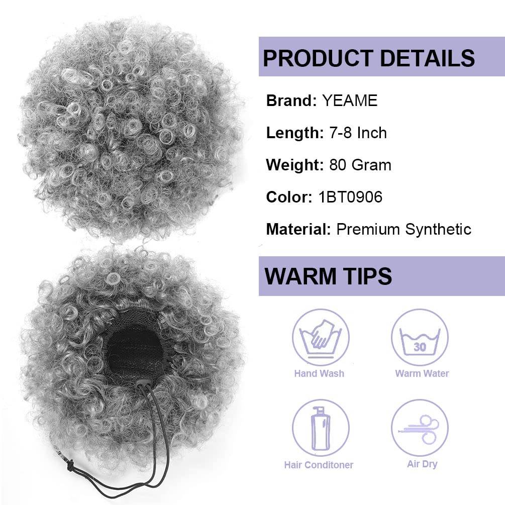 Afro Puff Drawstring Ponytail, - огляд і ціна Drawstring Afro Curly Puff Ponytail