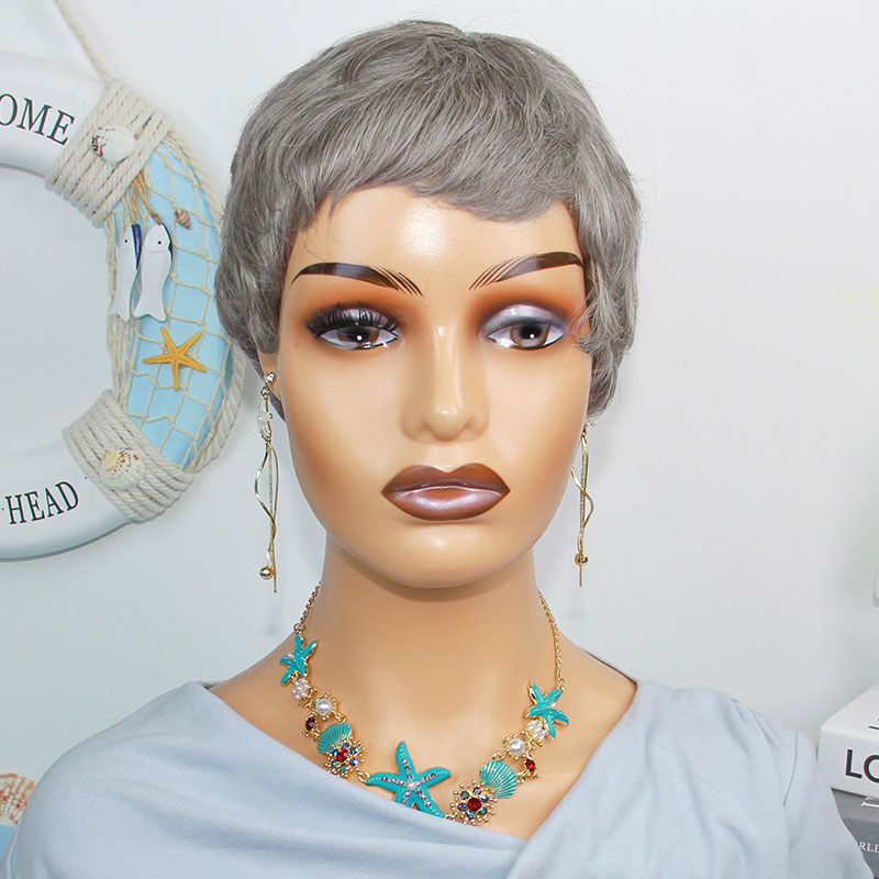 Short Straight Human Hair Wigs - огляд і ціна Short Pixie Cut Wig Human Hair Cheap