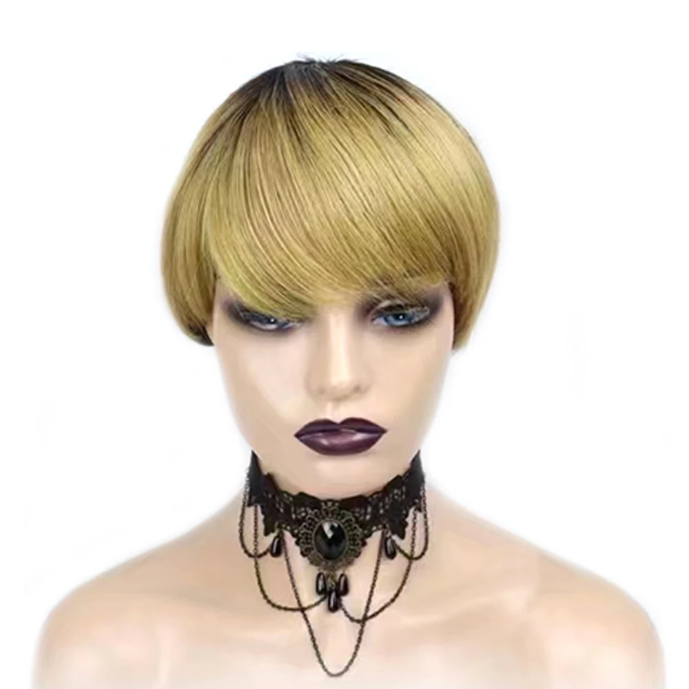 8 Inch Short Remy Hair Wig Bra - огляд і ціна Short Pixie Cut Wig Human Hair Cheap