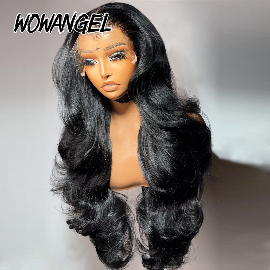 Wow Angel Body Wave Jet Black  - огляд і ціна Hd Lace Frontal Wig Human Hair Pre Plucked
