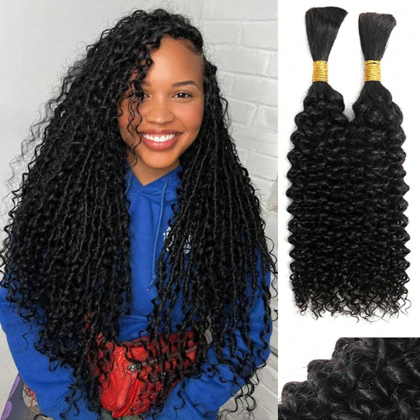 No Weft Human Braiding Hair Bu - огляд і ціна Water Wave Bulk Human Hair For Braiding