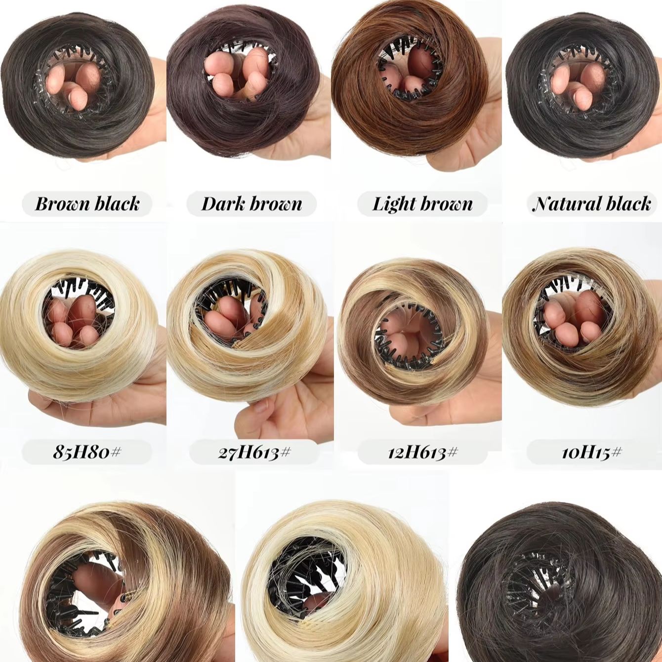 Synthetic Mini Claw Clip in Me - огляд і ціна Claw Clip Messy Bun Hair Piece