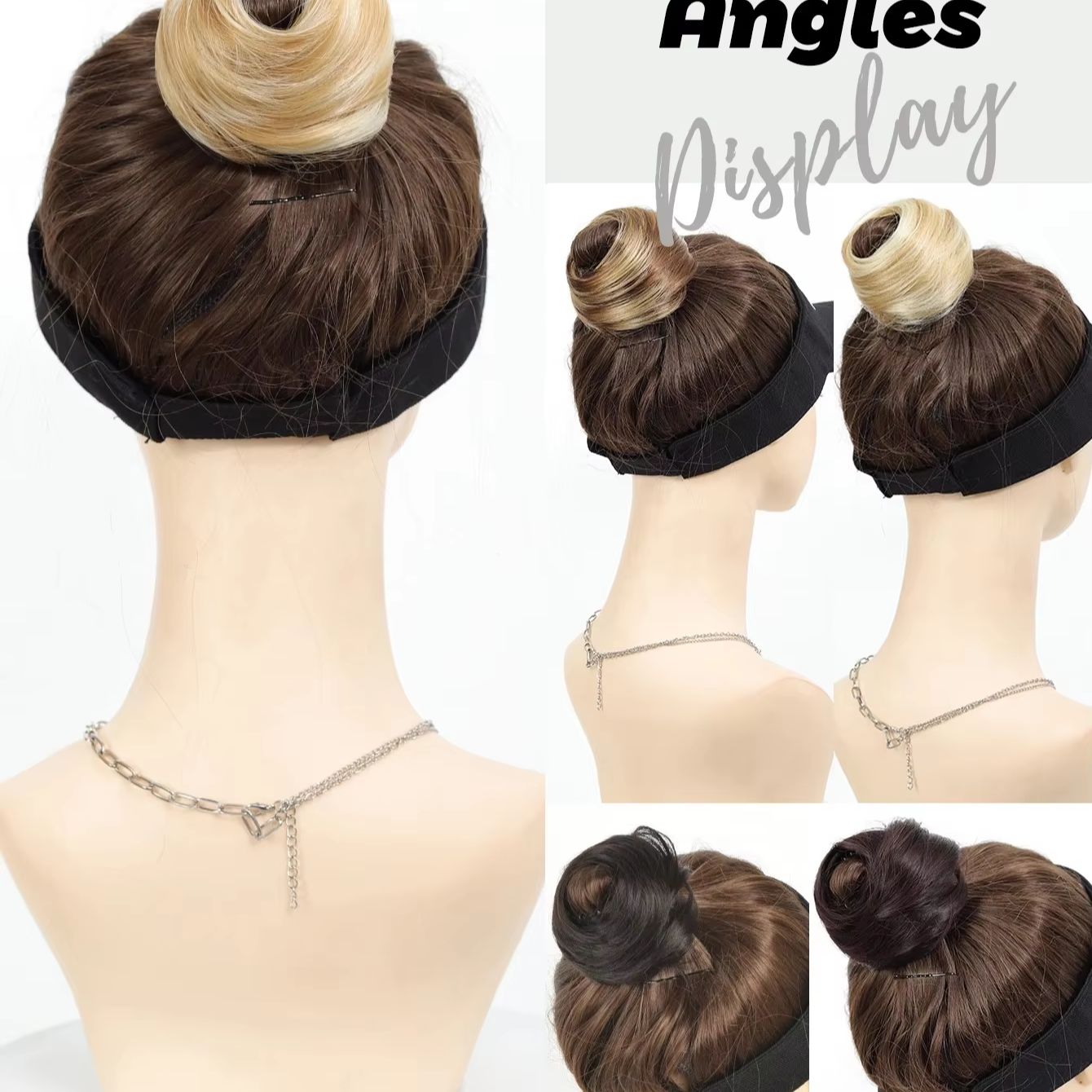 Synthetic Mini Claw Clip in Me - огляд і ціна Claw Clip Messy Bun Hair Piece