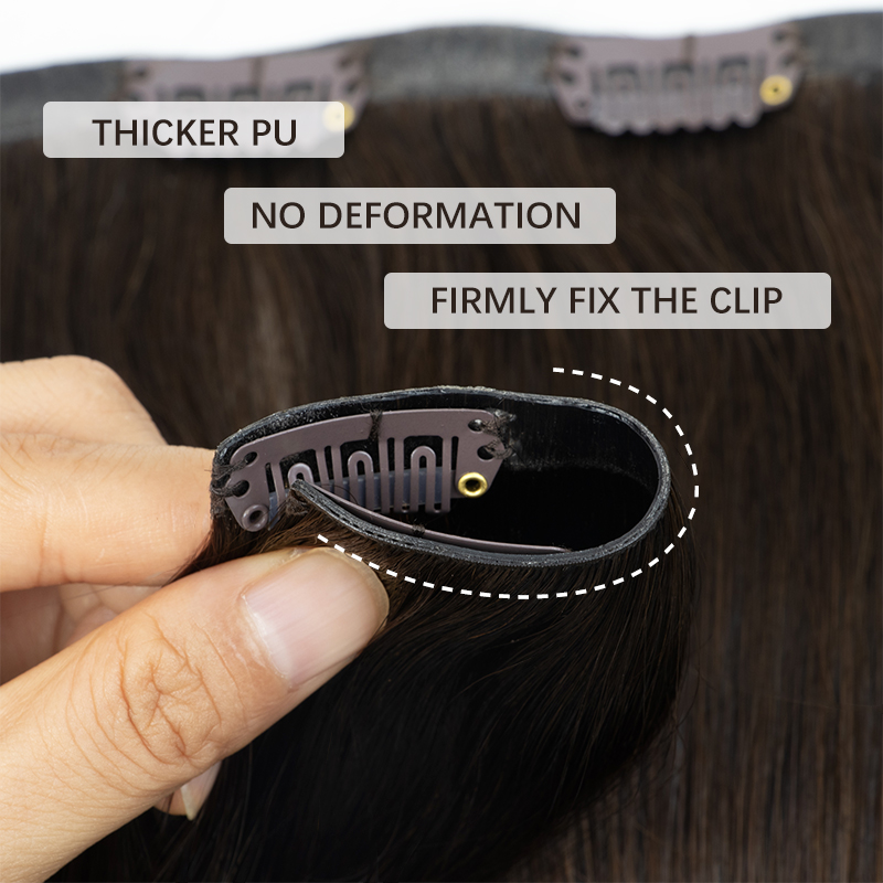 Invisible Thick PU Clip In Hum - огляд і ціна Seamless Clip In Hair Extensions Human Hair