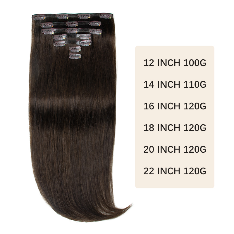 Invisible Thick PU Clip In Hum - огляд і ціна Seamless Clip In Hair Extensions Human Hair
