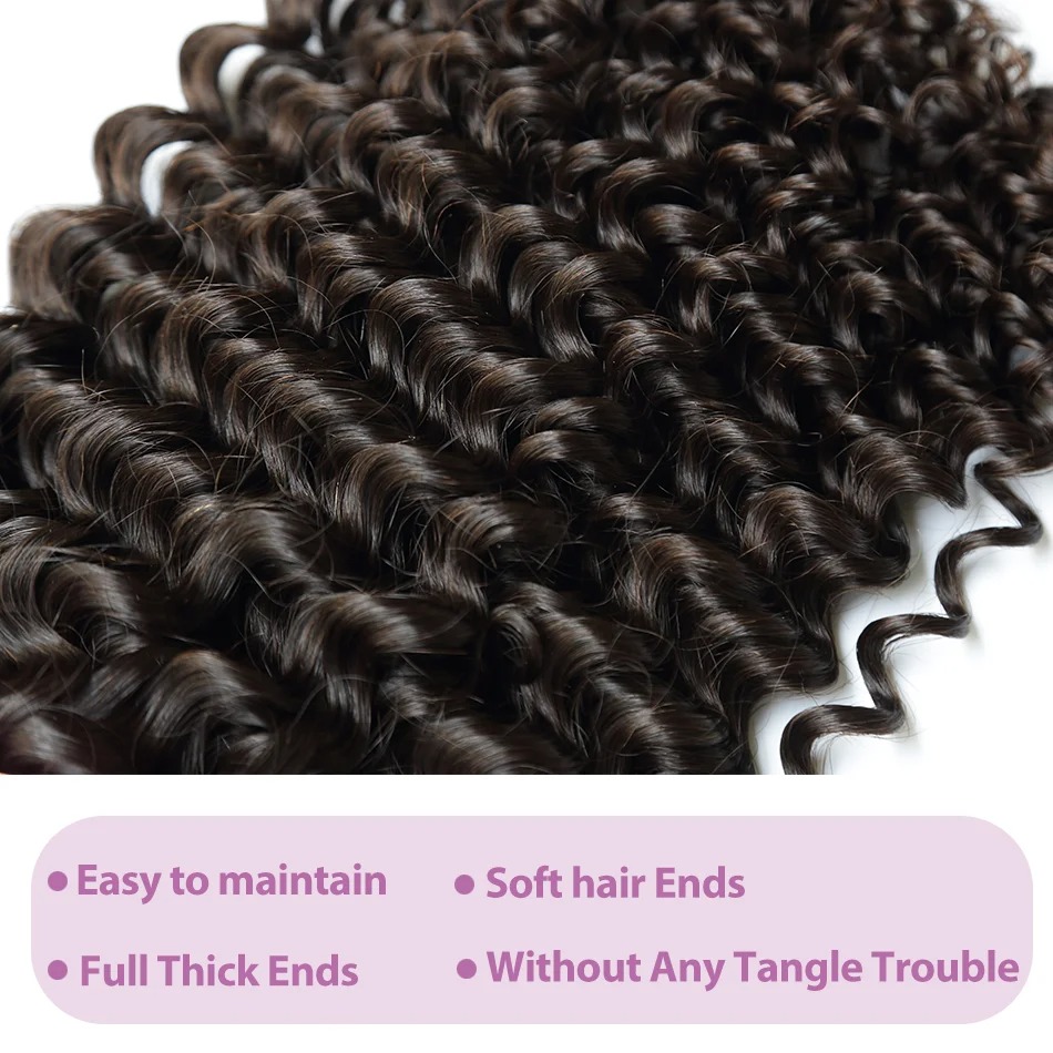Pixie Curl Hair Bundles with C - огляд і ціна Deep Wave 3 Bundles With Closure