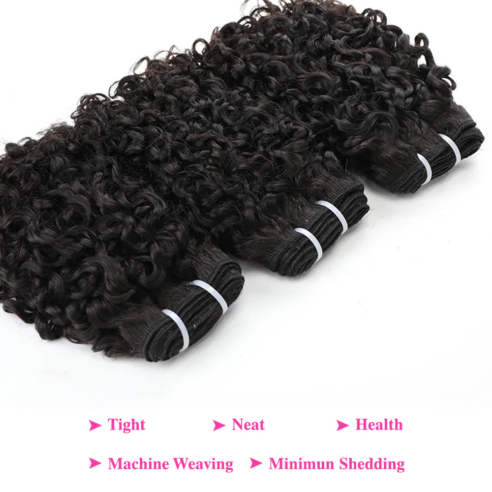 Pixie Curl Hair Bundles with C - огляд і ціна Deep Wave 3 Bundles With Closure