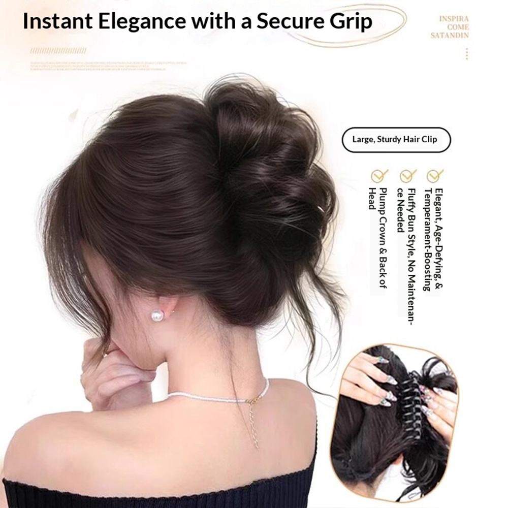 1pc Elegant Chignon Bun Extens - огляд і ціна Claw Clip Messy Bun Hair Piece